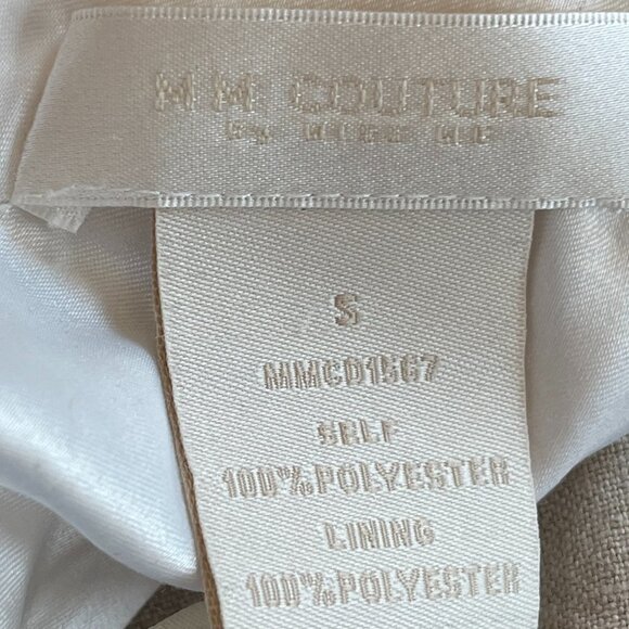 Miss Me MM Couture one shoulder mini dress ivory small ruffle - Picture 8 of 9